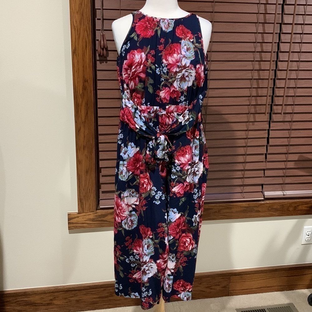 Loft floral print jumpsuit, XS